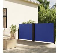 (blue, 100 x 1000 cm) vidaXL Retractable Side Awning Outdoor Privacy Screen Balcony Sunshade Shelter