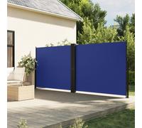 vidaXL Retractable Side Awning Blue 180x1000 cm