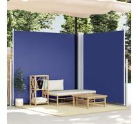vidaXL Retractable Side Awning Blue 220x600 cm UK HOT