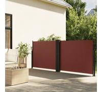 vidaXL Retractable Side Awning Brown 140x1000 cm