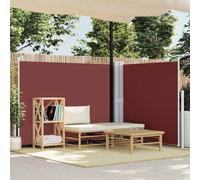 vidaXL Retractable Side Awning Brown 140x600 cm