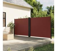 vidaXL Retractable Side Awning Brown 160x1200 cm
