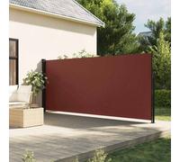 vidaXL Retractable Side Awning Outdoor Privacy Screen Shade Brown 160x500 cm