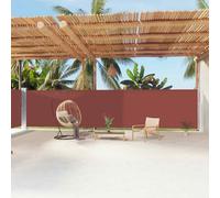 vidaXL Retractable Side Awning Brown 180x1200 cm