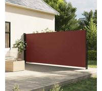 vidaXL Retractable Side Awning Outdoor Privacy Screen Shade Brown 180x600 cm