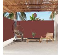 vidaXL Retractable Side Awning Brown 180x600 cm UK