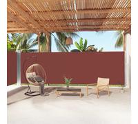 vidaXL Retractable Side Awning Brown 200x1000 cm