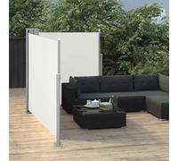 vidaXL Retractable Side Awning Cream 100x600 cm UK HOT