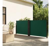 vidaXL Retractable Side Awning Dark Green 120x1200 cm