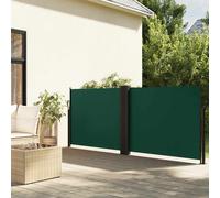 (dark green, 120 x 1200 cm) vidaXL Retractable Side Awning Outdoor Privacy Screen Balcony Sunshade Shelter