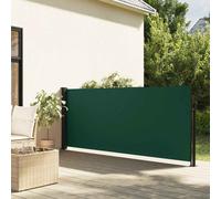 vidaXL Retractable Side Awning Dark Green 140x600 cm