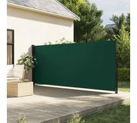vidaXL Retractable Side Awning Dark Green 160x500 cm UK