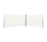 vidaXL Retractable Side Awning Cream 160x600 cm UK