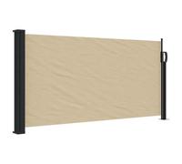 vidaXL Retractable Side Awning Beige 100x500 cm