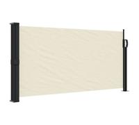 vidaXL Retractable Side Awning Outdoor Privacy Screen Shade Cream 100x500 cm