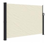 vidaXL Retractable Side Awning Outdoor Privacy Screen Shade Cream 140x500 cm