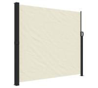 vidaXL Retractable Side Awning Outdoor Privacy Screen Shade Cream 180x300 cm