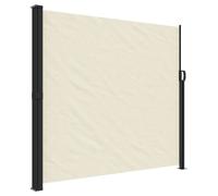 vidaXL Retractable Side Awning Cream 180x500 cm