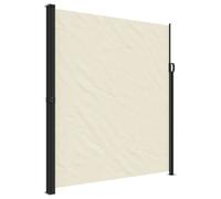vidaXL Retractable Side Awning Outdoor Privacy Screen Shade Cream 220x300 cm