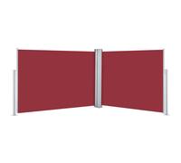vidaXL Retractable Side Awning Red 120x1000 cm UK NEW