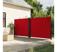 vidaXL Retractable Side Awning Red 160x1000 cm