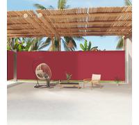 vidaXL Retractable Side Awning Red 220x1200 cm