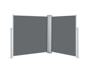 vidaXL Retractable Side Awning Sunshade Privacy Screen Garden Balcony Patio Terrace Backyard Outdoor Sun Shelter Anthracite 55.1x236.2