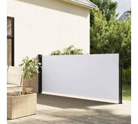 vidaXL Retractable Side Awning White 120x500 cm