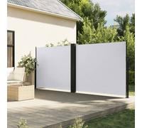 vidaXL Retractable Side Awning White 180x1000 cm