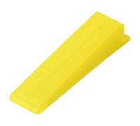 vidaXL Reusable Tile Levelling Wedges - Polypropylene Construction Tool for Precise Tile Installation, Suitable for All Tile Types and Layouts - 100 pcs Pack in Bright Yellow