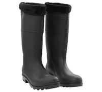 Boots PVC Black Size 44 Removable Socks Waterproof Rain 37 Durable Non-slip Grip
