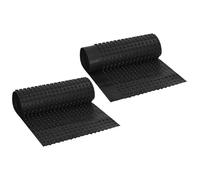 vidaXL Ribbed Drainage Sheet 2 pcs Black 0.5 x 20 m HDPE, Modern Drainage Sheet for Garden and Terrace, Landscape Solution, Durable HDPE Material