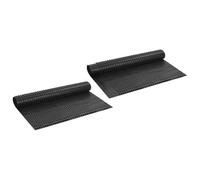 vidaXL Ribbed Drainage Sheet 2 pcs Black 1 x 20 m HDPE, Modern Drainage Sheet for Garden and Terrace, Landscape Solution, Durable HDPE Material