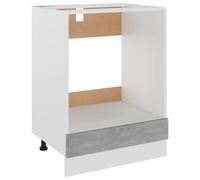 vidaXL Riga Kitchen Cabinet Concrete Grey Engineered Wood - Oven Storage, 604681.5 cm (802501)