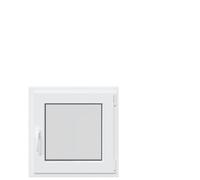 vidaXL RISOR 50x50 cm Tilt & Turn PVC Egress Window - White, Double Glazed, Secure Lock, Basement/Garage Use
