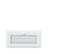 vidaXL RISOR 80x40 cm White Tilt Basement Window - PVC Frame, Double Glazed, Durable and Secure, For Basement/Garage/Room Use