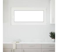 vidaXL RISOR Basement Window - 120x60 cm PVC Frame with Tilt&Turn Functionality, Thermal Insulation, and Leak Protection - Ideal for Garage, Shed, and Living Spaces