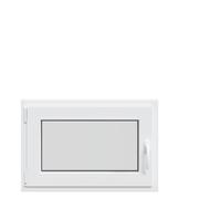 vidaXL RISOR PVC Basement Egress Window 50x75 cm - White Tilt & Turn with Secure Locking, Dual Ventilation, and Leak Protection