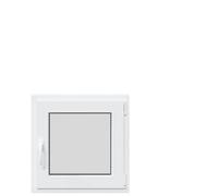 vidaXL RISOR Tilt&Turn Basement Window 60x60 cm - White PVC, Triple Glazing, Thermal Insulation, Secure Lock, Versatile for Sheds/Garages