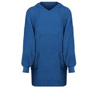 vidaXL Robe Navy L Cotton, Elegant Minimalist Lounge Robe, Breathable Cotton for Relaxation Wear, Lightweight Comfort for Everyday Indoor Loungewear