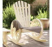 vidaXL Rocking Adirondack Chairs Outdoor Rocking Chair 2 pcs Solid Wood Fir