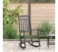vidaXL Rocking Chair Black 65 x 84 x 114 cm Polyethylene, Classic Rocking Chair,