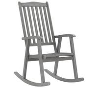 Vidaxl Rocking Chair Grey Solid Acacia Wood