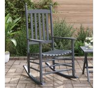 Rocking Chairs with Curved Seats Garden Armchair 2 pcs Solid Wood Fir vidaXL