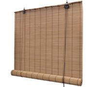 vidaXL Bamboo Roller Blind - Brown Natural - Light Control & Privacy - 140x220 cm
