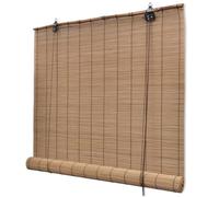 "vidaXL Roller Blind Bamboo - Light Filtering 150x160cm Window Covering for Living Room, Bedroom, or Office"