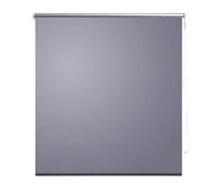 vidaXL Roller Blind Blackout 104.4x175cm Grey Window Curtain Drape Sunscreen