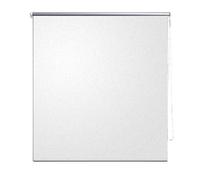 vidaXL Roller Blind Blackout 100x175cm White Window Curtain Shade Sunscreen