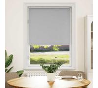 vidaXL Roller Blind Blackout 120x175cm Grey Window Curtain Shade Sunscreen