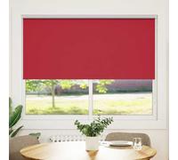 vidaXL Roller Blind Blackout 160x175cm Red Home Window Curtain Shade Sunscreen